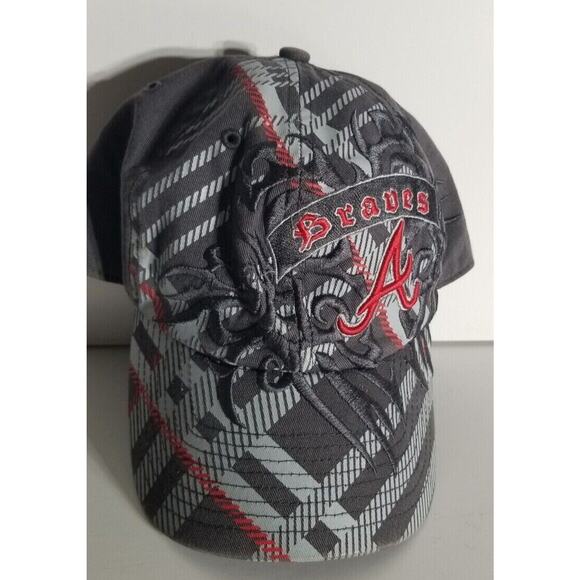 MLB Atlanta Braves '47 Gray & Red baseball hat cap Large - Picture 2 of 7